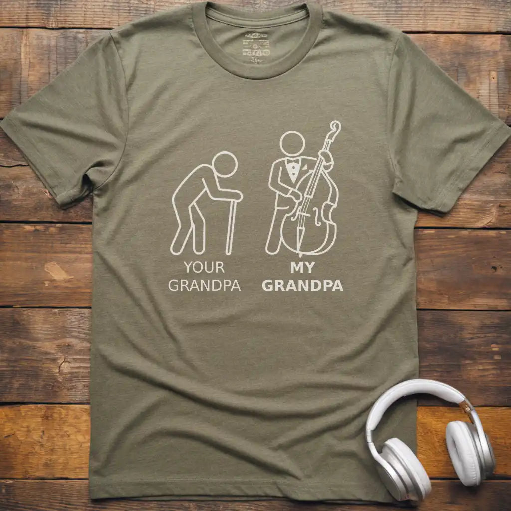 Grandpa Double Bass T-Shirt