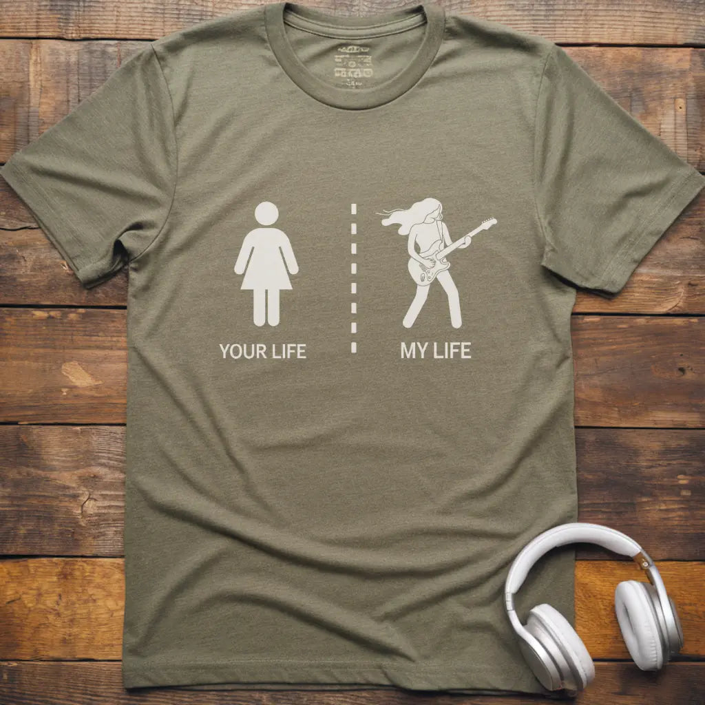 Life Guitar Female 3 T-shirt