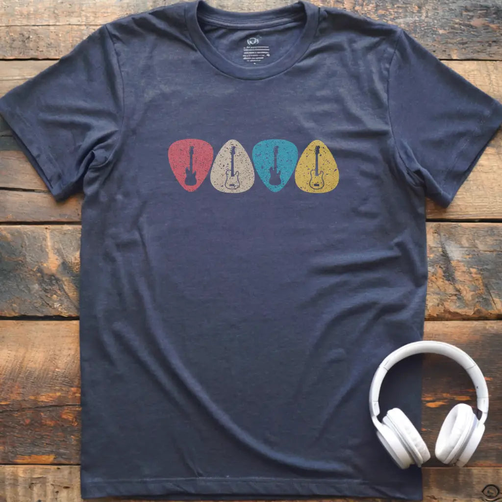 Guitar Picks Retro T-Shirt