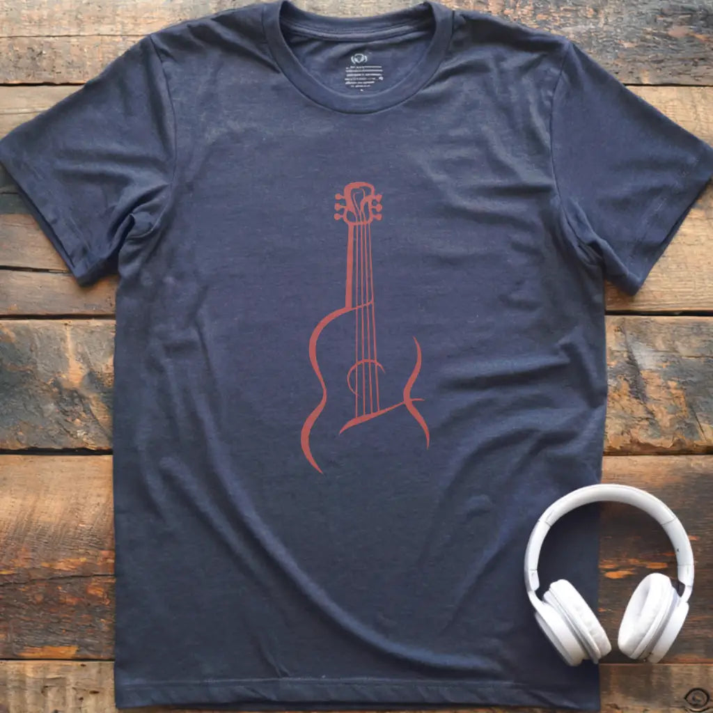 Abstraktes Gitarren-T-Shirt