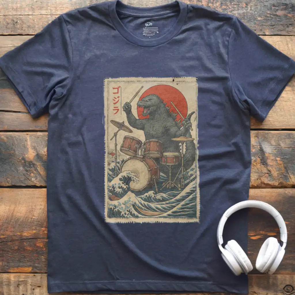 Godzilla Drums T-Shirt