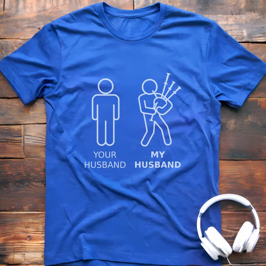 Husband Bagpipes T-Shirt