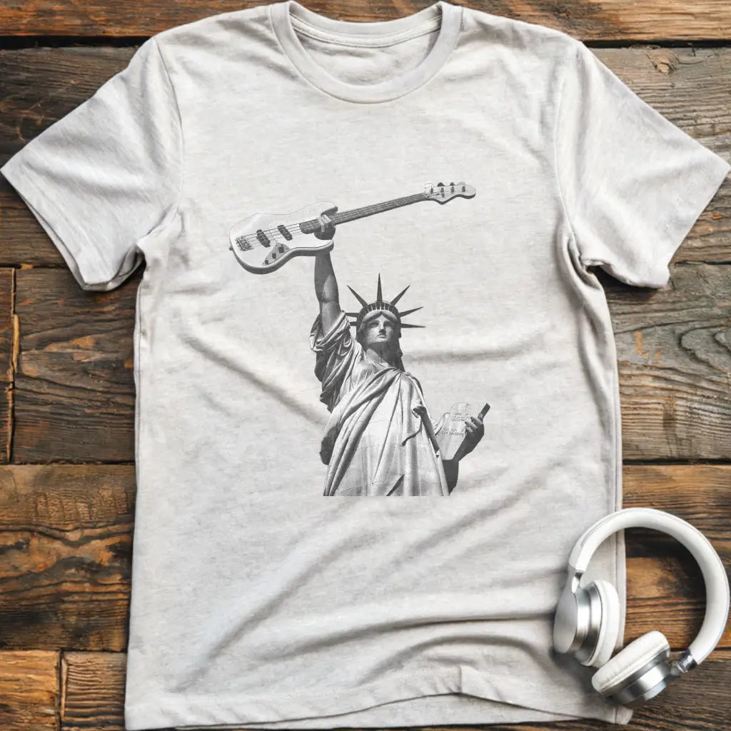 Statue-Gitarren-T-Shirt