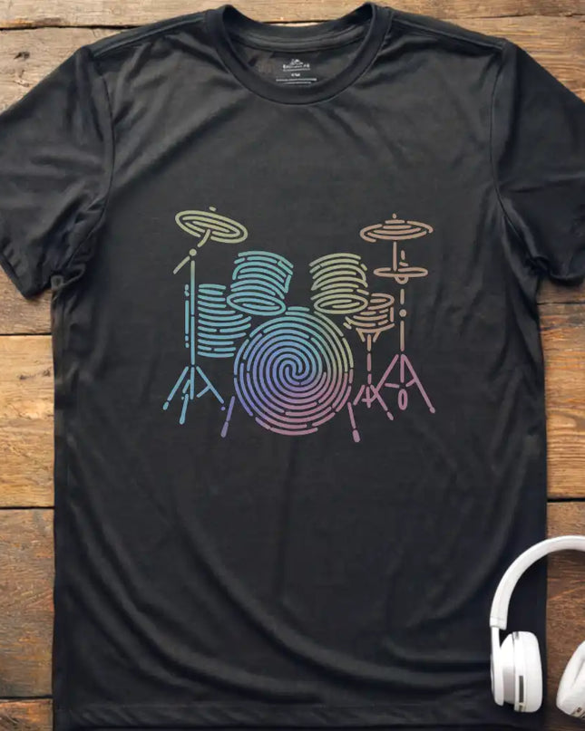 Neon Drums T-Shirt