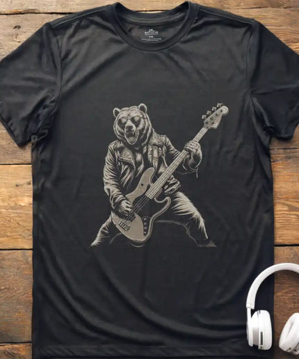 Bear Playing Bass T-Shirt