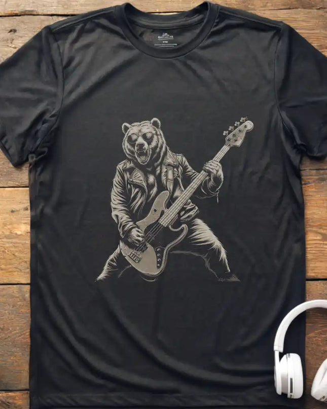 Bär spielt Bass T-Shirt
