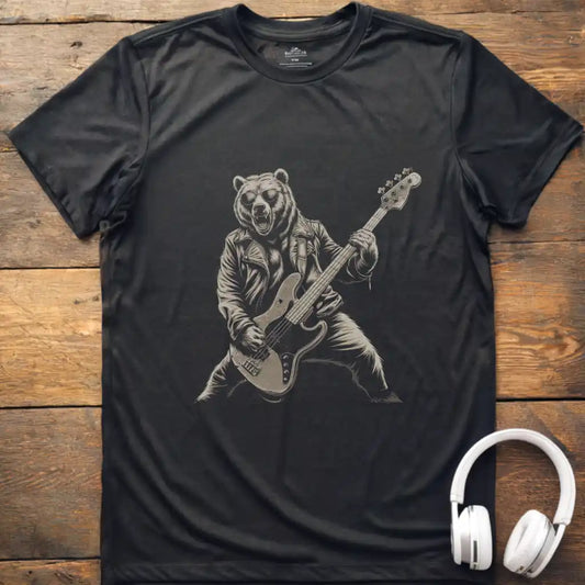 Bear Playing Bass T-Shirt