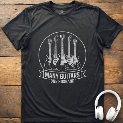 Many Guitars Husband T-Shirt