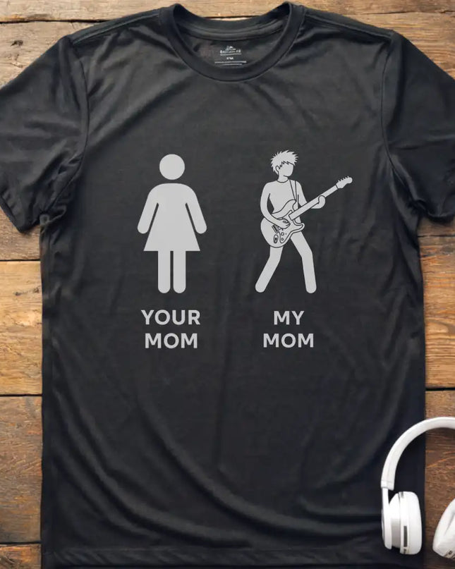 Mom Guitar Short Hair T-Shirt