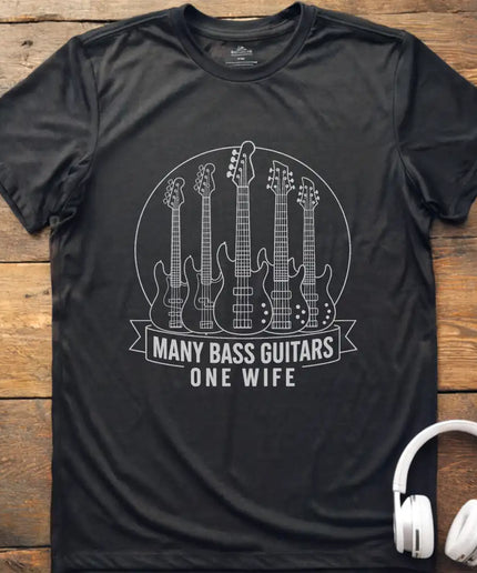 Many Bass Guitars T-Shirt
