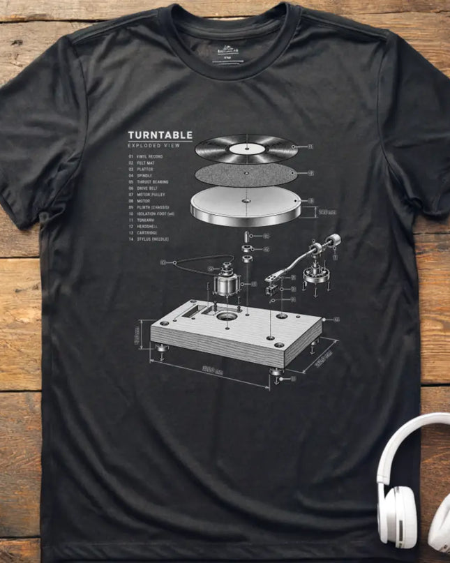 Turntable Exploded T-Shirt