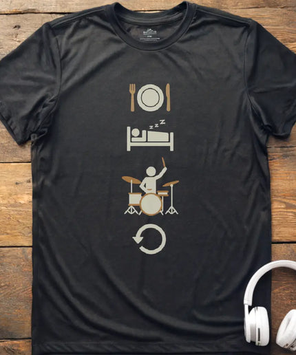 Eat Sleep Drums Repeat T-Shirt
