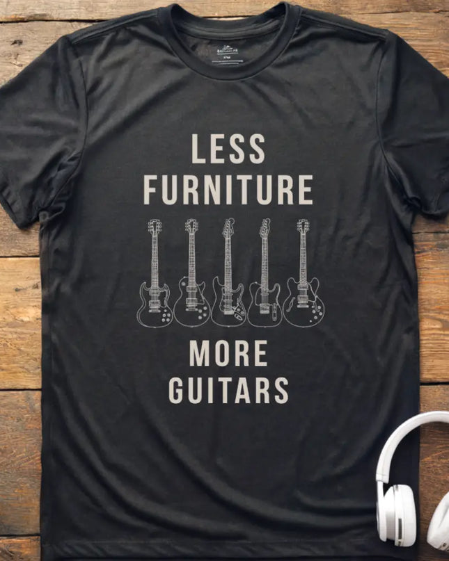 Less Furniture Guitars T-Shirt