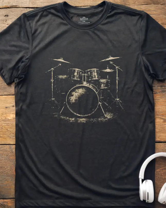 Drum Kit Gritty T-Shirt