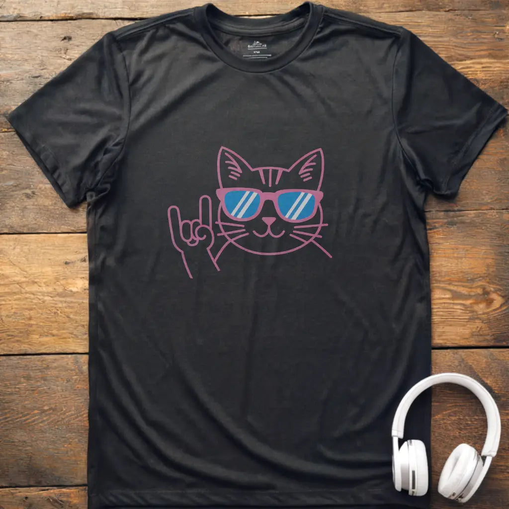 Cat Hand Horn T-Shirt