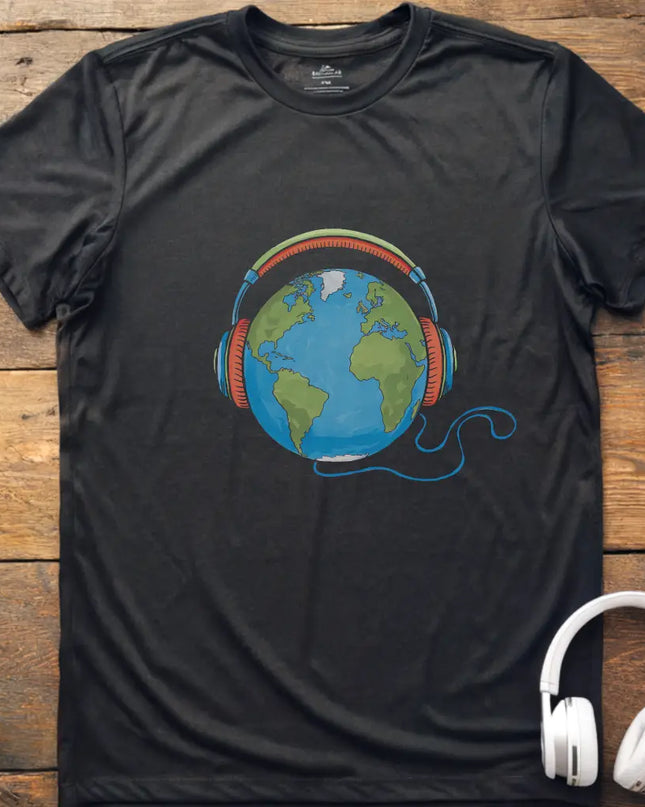 Earth Headphones T-Shirt
