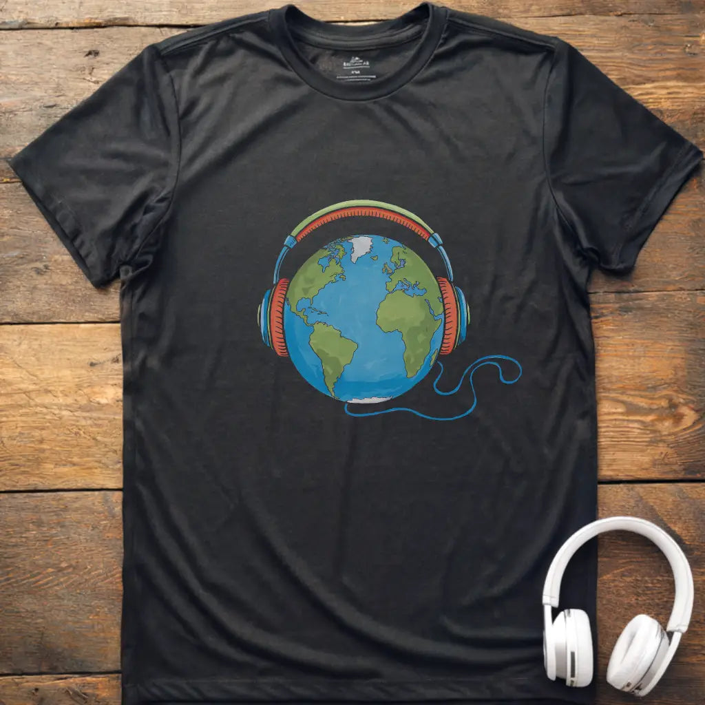 Earth Headphones T-Shirt