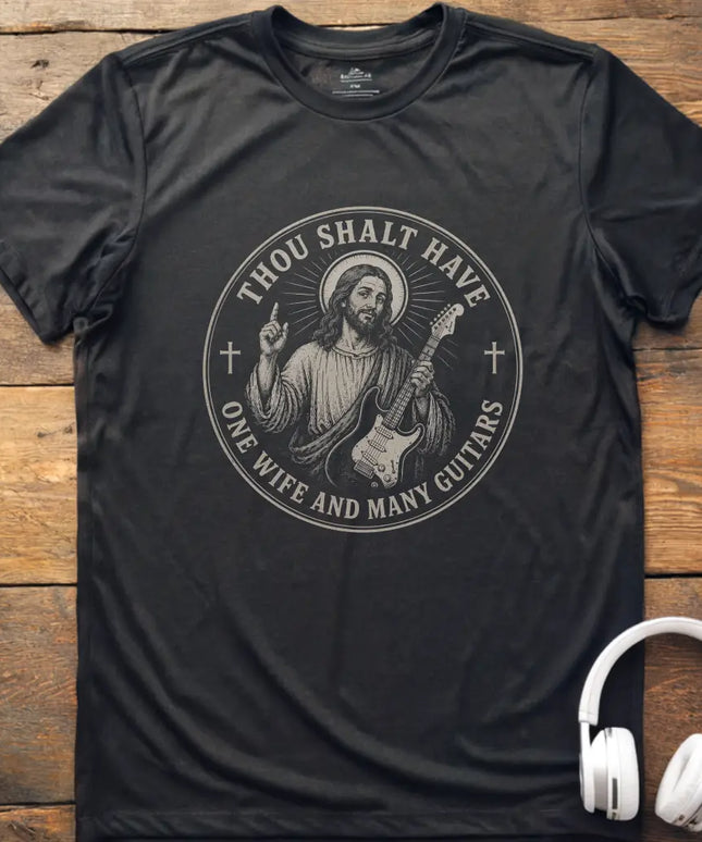 Thou Shalt Many Guitars Wife T-Shirt