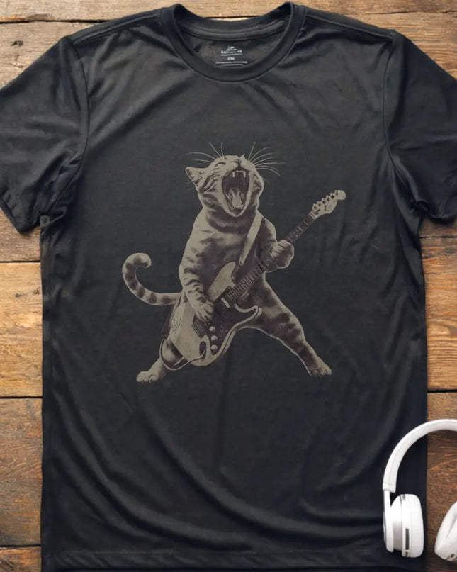 Cat Rocking Out T-Shirt