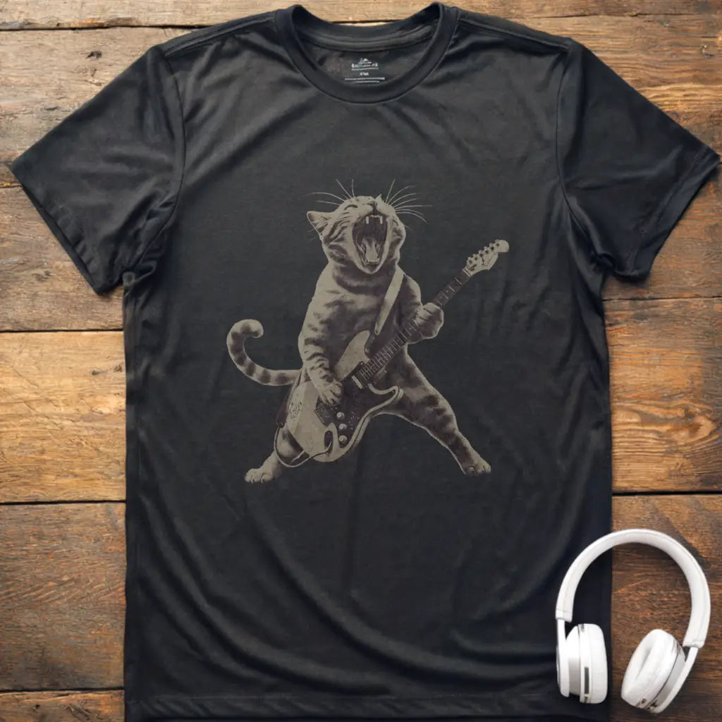 Cat Rocking Out T-Shirt