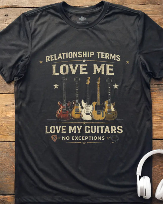 Relationship Terms Guitar T-Shirt