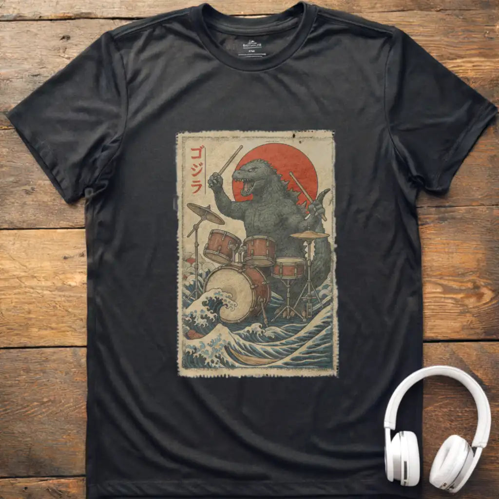 Godzilla Drums T-Shirt