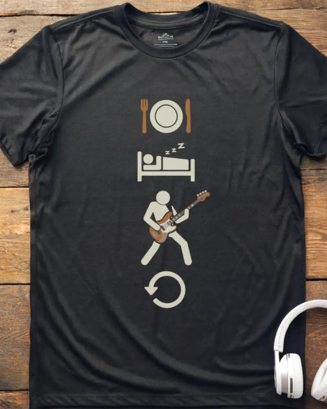 Eat Sleep Bass Repeat T-Shirt