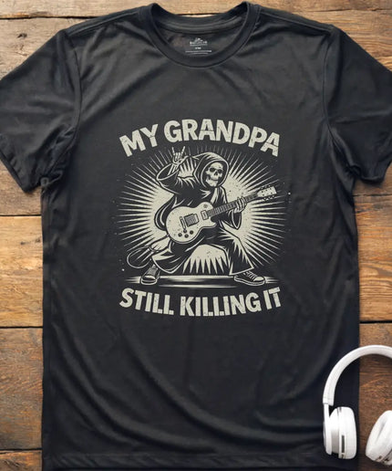 Grandpa Still Guitar T-Shirt
