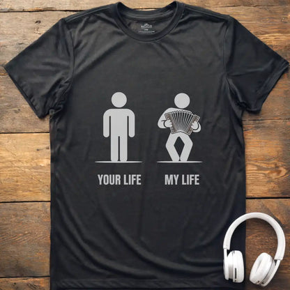 Life Accordion Male T-Shirt