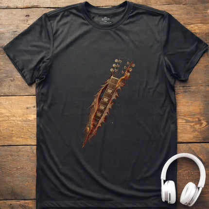 Guitar Fire Torn T-Shirt