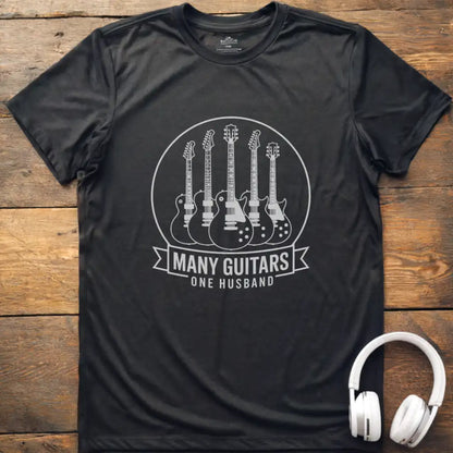 Many Guitars Husband T-Shirt