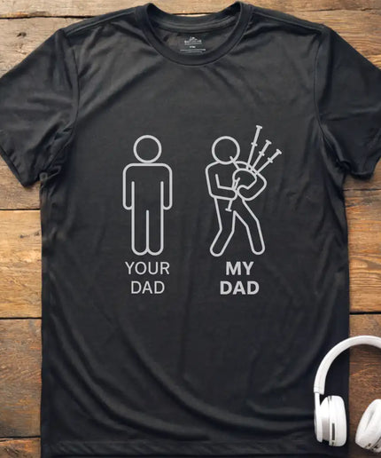 KIDS Dad Bagpipes T-Shirt
