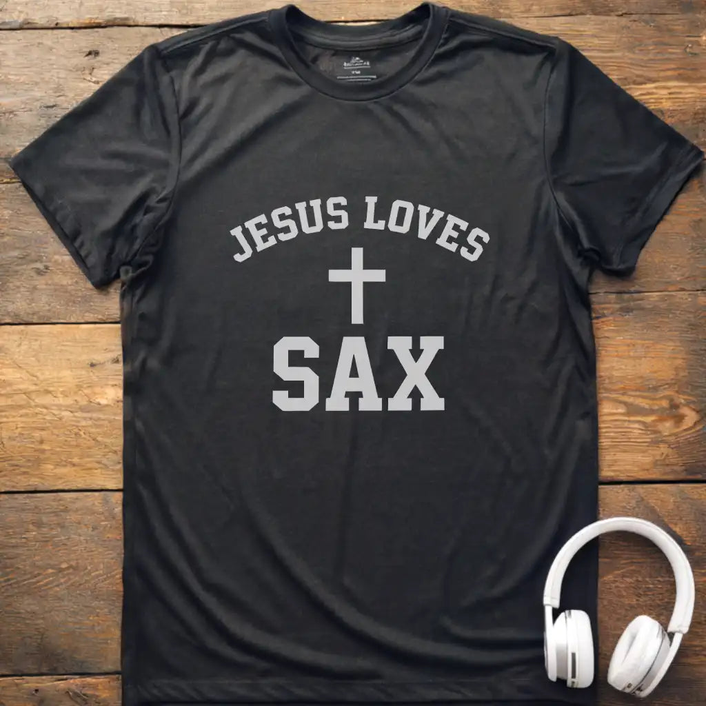 Jesus Loves Sax T-Shirt