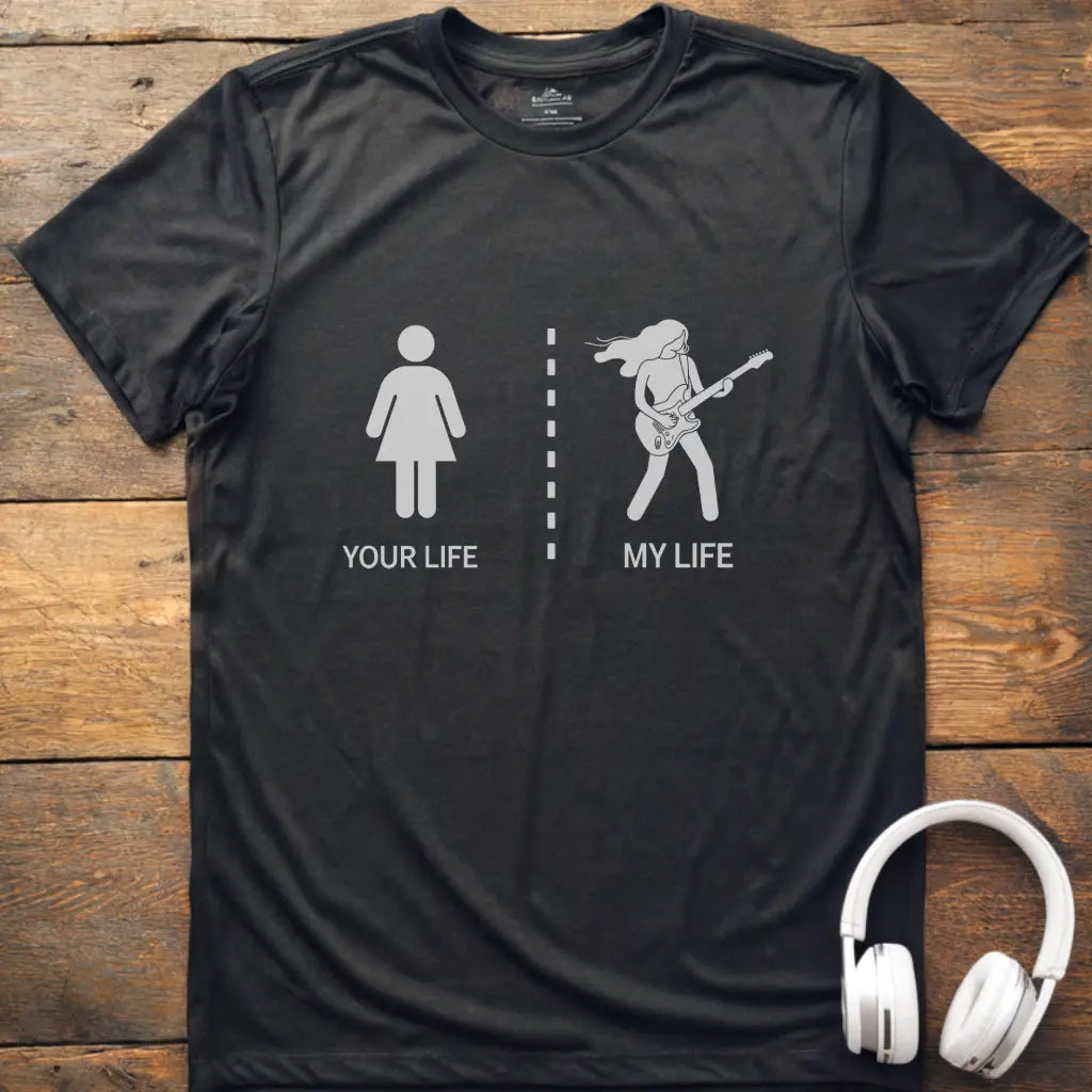 Life Guitar Female 3 T-shirt