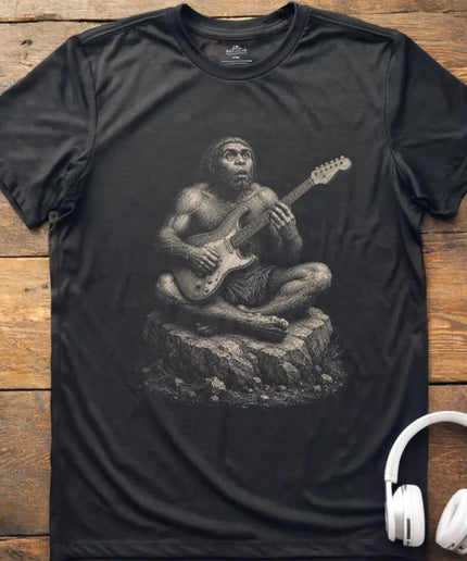 Caveman Guitar T-Shirt