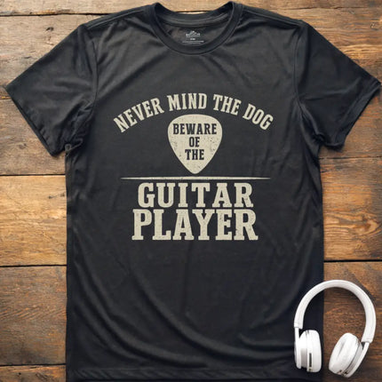 Never Mind Dog Guitar T-Shirt