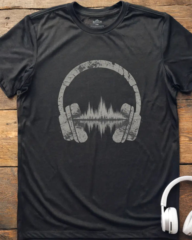 Headphones Waveform T-Shirt