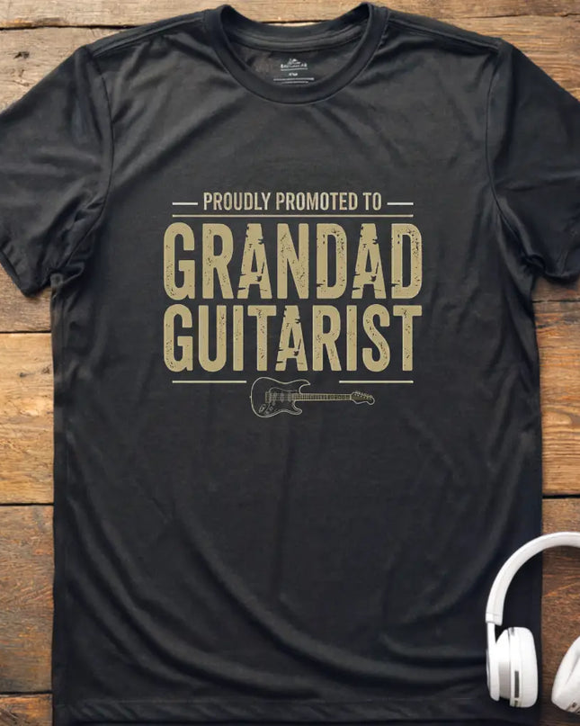 Promoted Grandad Guitarist T-Shirt