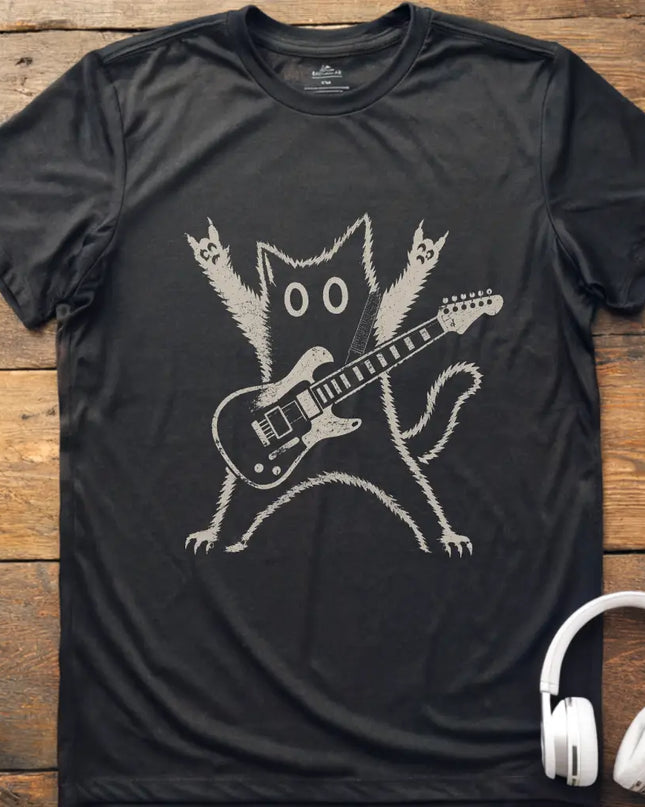 Rock Cat Guitar T-Shirt