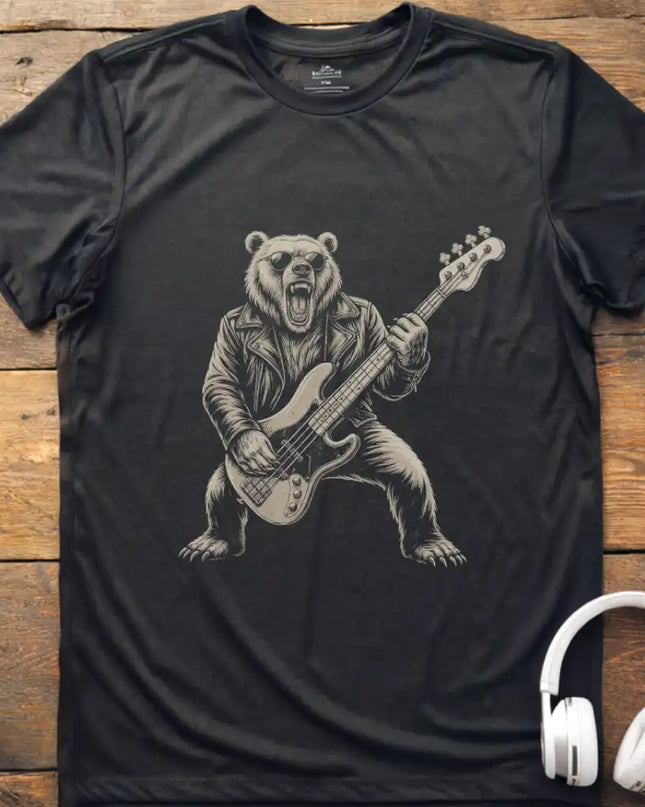 Bear Bass Guitar T-Shirt