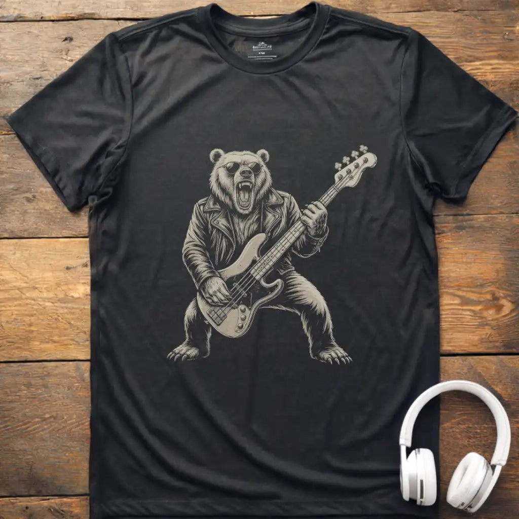 Bear Bass Guitar T-Shirt