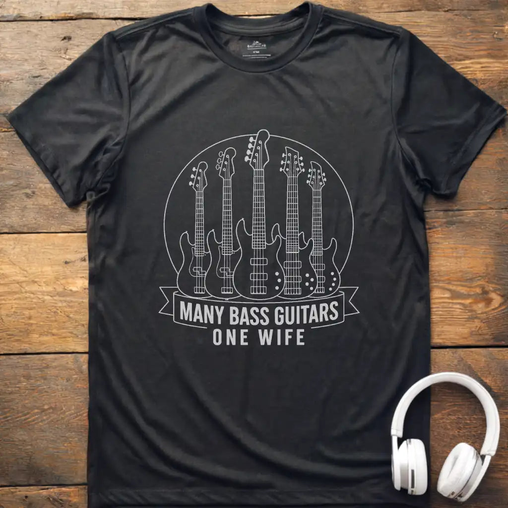 Many Bass Guitars T-Shirt