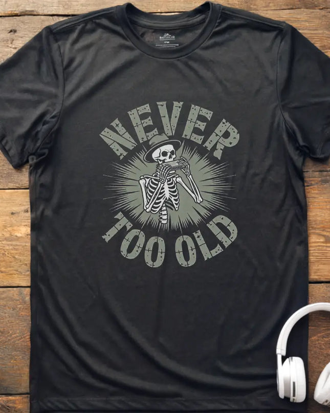 Never Too Old Harmonica T-Shirt