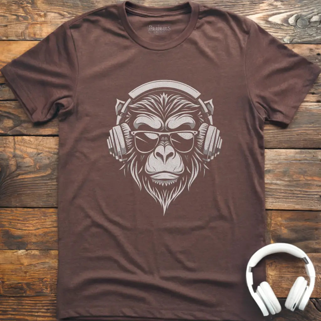Monkey Headphones T-Shirt