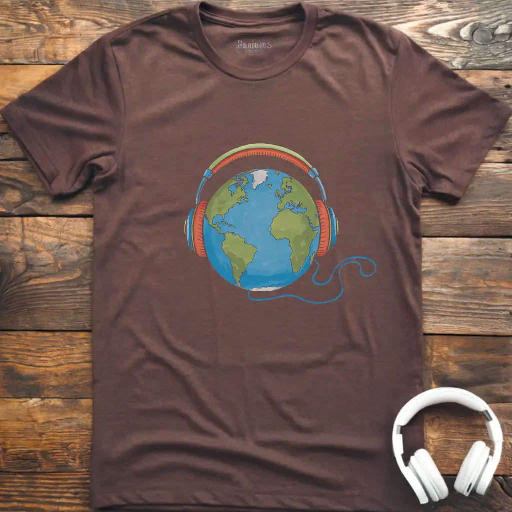 Earth Headphones T-Shirt