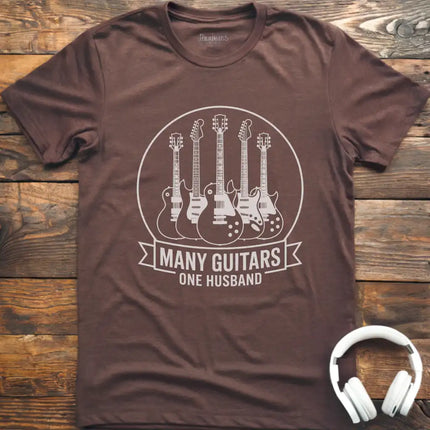 Many Guitars Husband T-Shirt