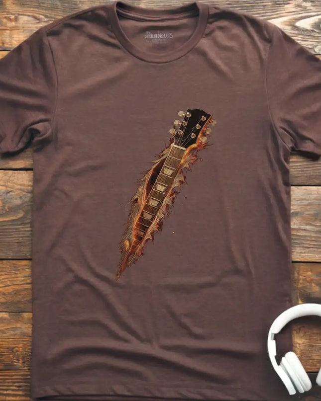 Guitar Fire Torn T-Shirt