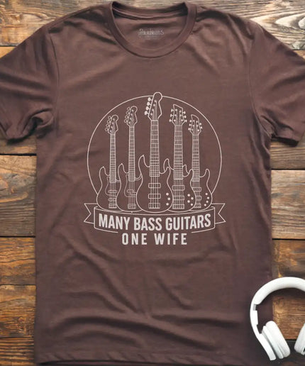 Many Bass Guitars T-Shirt