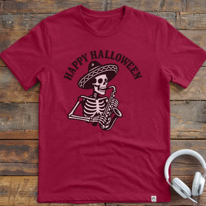 Skeleton Sax T- Shirt