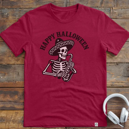 Skeleton Sax T- Shirt